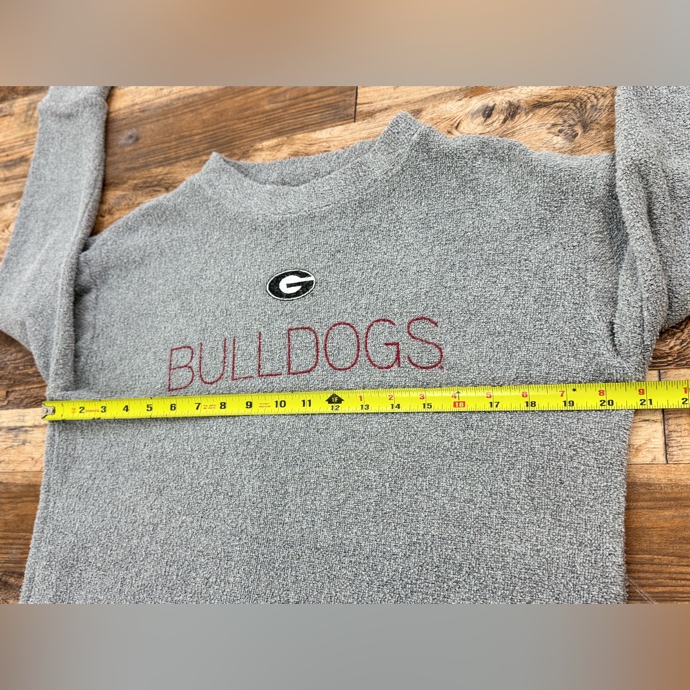 Pressbox Women’s Georgia Bulldogs Long Sleeve Comfy Terry Sweater, Size Small - Picture 6 of 11
